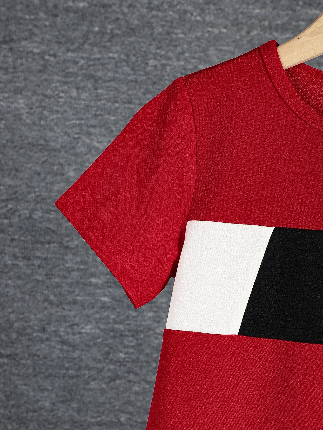 Boys Colorblock T-Shirt  Shorts Set - Comfy Summer Outfit - ZOOMNSTORE