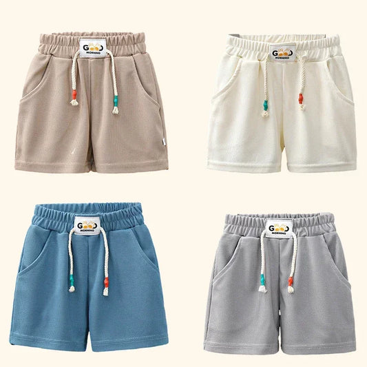 Boys Summer Shorts - Lightweight Breathable Kids Beach Shorts With Elastic Waist - ZOOMNSTORE