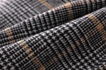 Boys Trench Coat - British Style Plaid Pattern Long Autumn Jacket For Kids - ZOOMNSTORE