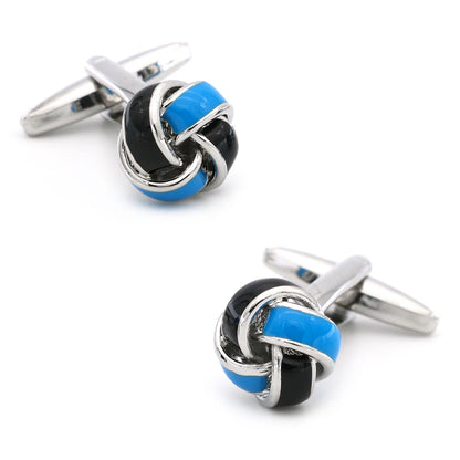 Brass Knot Cuff Links - Woven Ball Design for Mens Wedding Fashion - ZOOMNSTORE