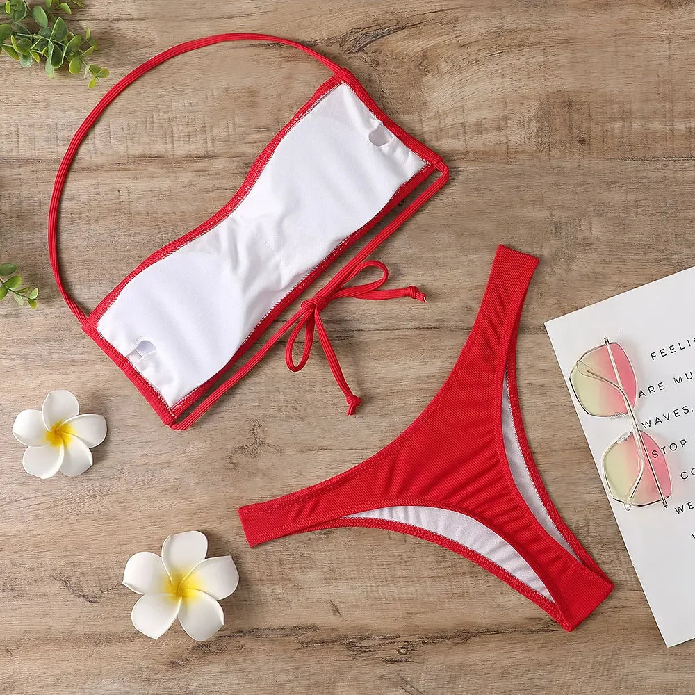 Bikini Swimsuit - 2023 Sexy Push Up Thong Beach Suit - ZOOMNSTORE