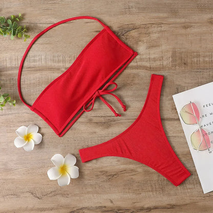 Bikini Swimsuit - 2023 Sexy Push Up Thong Beach Suit - ZOOMNSTORE