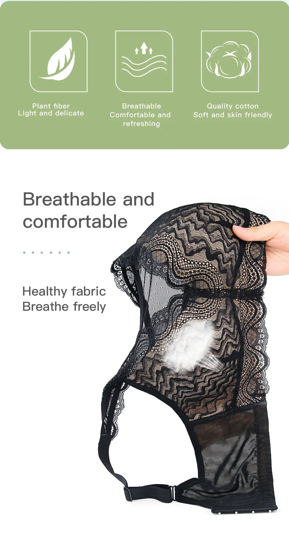 Breast Surgery Bra Wire Free Lace Back - Silicone Padded Post Mastectomy Comfort - ZOOMNSTORE