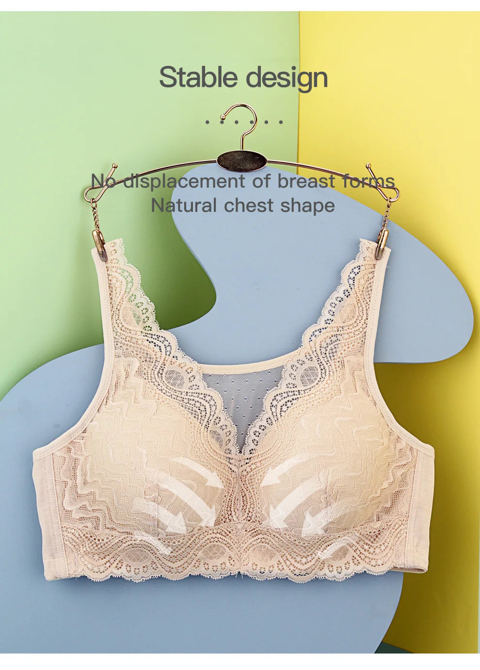 Breast Surgery Bra Wire Free Lace Back - Silicone Padded Post Mastectomy Comfort - ZOOMNSTORE