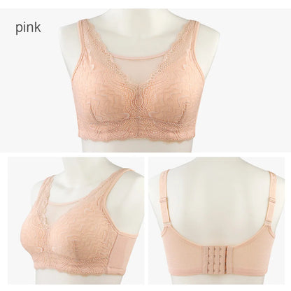 Breast Surgery Bra Wire Free Lace Back - Silicone Padded Post Mastectomy Comfort - ZOOMNSTORE