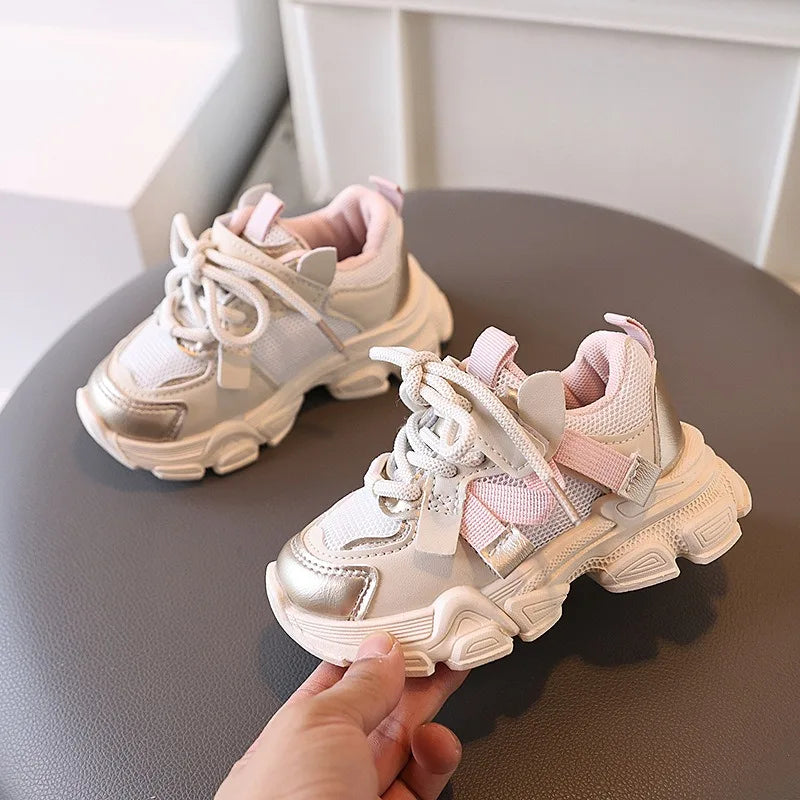 Colorful Fashionable Breathable Mesh Casual Sneakers for Boys and Girls Sport Shoes, Suitable for All Seasons - ZOOMNSTORE