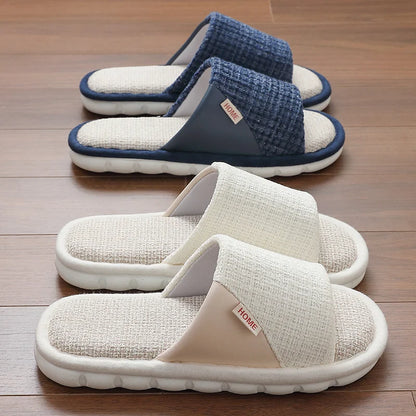Breathable Open Toe Slippers - Non-Slip Indoor Slides for Men and Women - ZOOMNSTORE