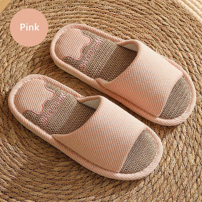 Breathable Open Toe Slippers - Non-Slip Indoor Slides for Men and Women - ZOOMNSTORE