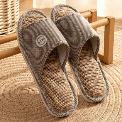 Breathable Open Toe Slippers - Non-Slip Indoor Slides for Men and Women - ZOOMNSTORE