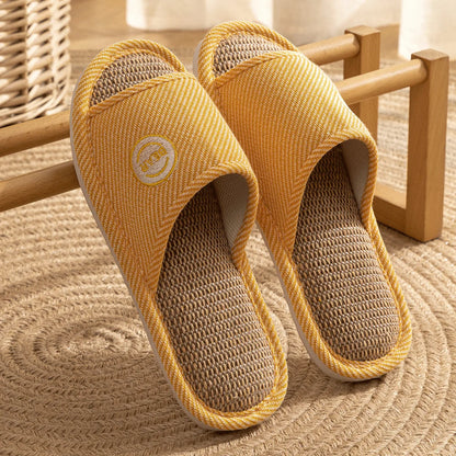 Breathable Open Toe Slippers - Non-Slip Indoor Slides for Men and Women - ZOOMNSTORE