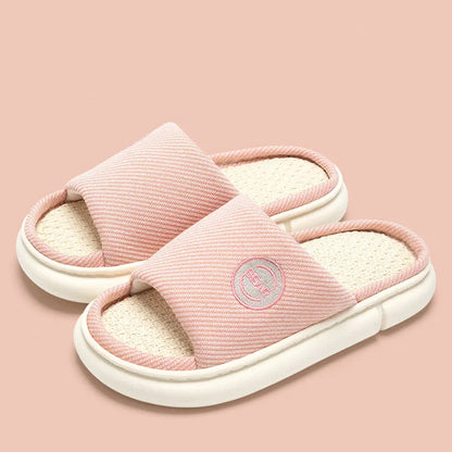 Breathable Open Toe Slippers - Non-Slip Indoor Slides for Men and Women - ZOOMNSTORE