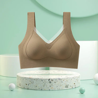Breathable Womens No-Trace Bralette - Comfortable Large Size Sport Vest - ZOOMNSTORE