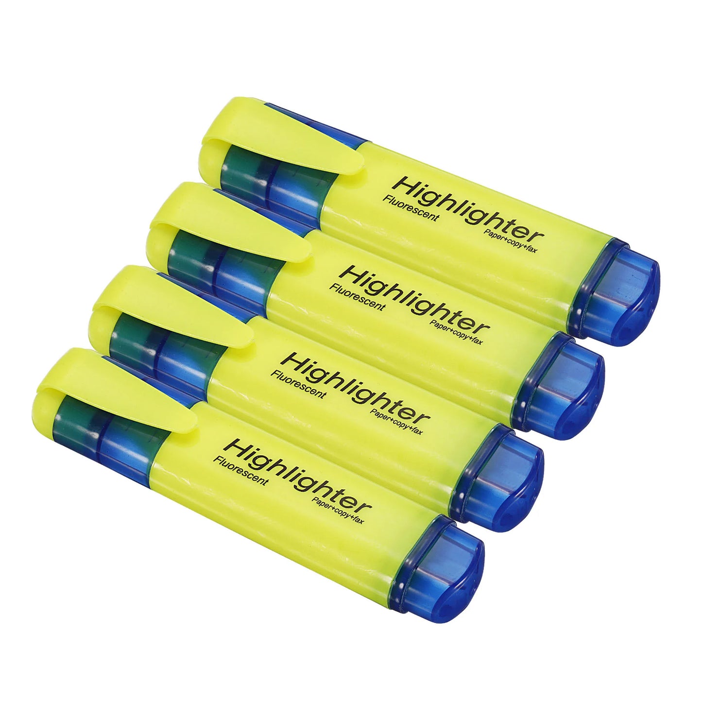 4/6Pc Highlighter Fluorescent Pen Broad Tip Writing Marker Pens for Art Drawing Doodling Marking Office Stationery School Supply - ZOOMNSTORE