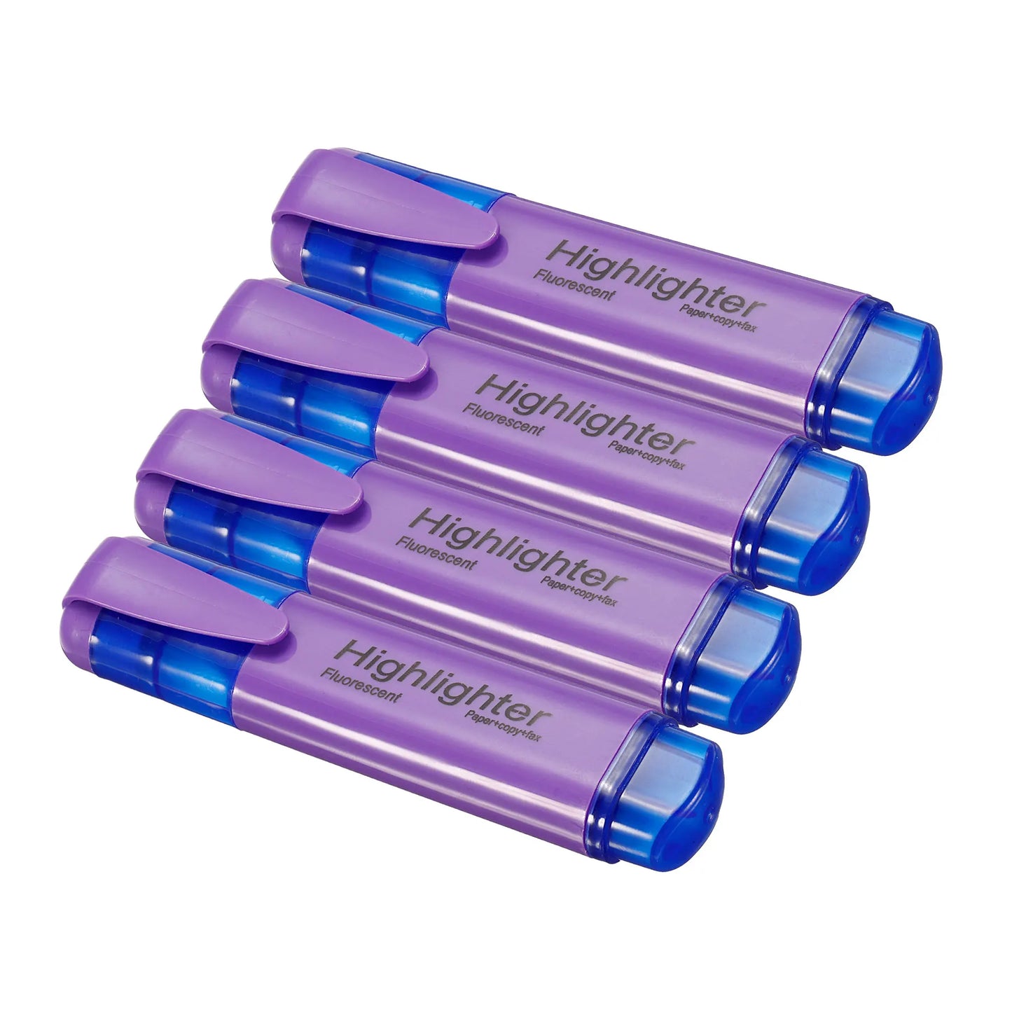 4/6Pc Highlighter Fluorescent Pen Broad Tip Writing Marker Pens for Art Drawing Doodling Marking Office Stationery School Supply - ZOOMNSTORE