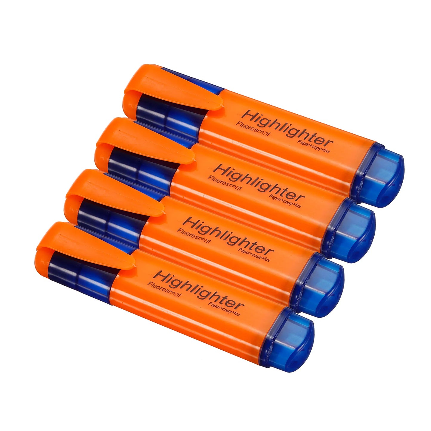 4/6Pc Highlighter Fluorescent Pen Broad Tip Writing Marker Pens for Art Drawing Doodling Marking Office Stationery School Supply - ZOOMNSTORE