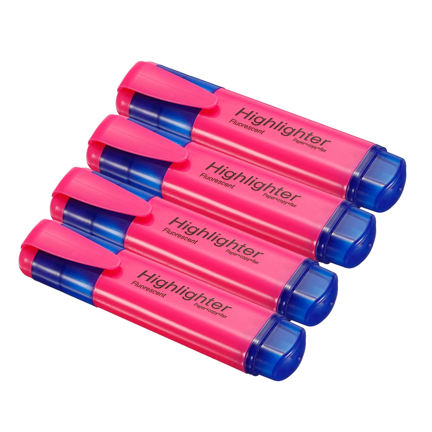 4/6Pc Highlighter Fluorescent Pen Broad Tip Writing Marker Pens for Art Drawing Doodling Marking Office Stationery School Supply - ZOOMNSTORE