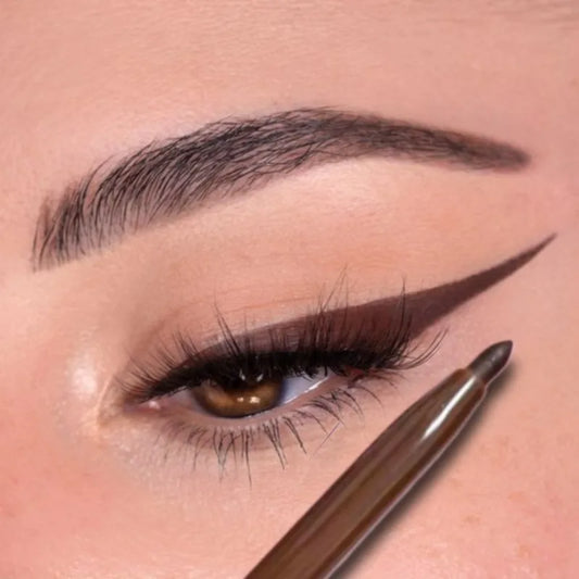 Brown Eyeliner Pen Waterproof Matte - Ultra-Fine Liquid Quick Dry Eye Makeup - ZOOMNSTORE