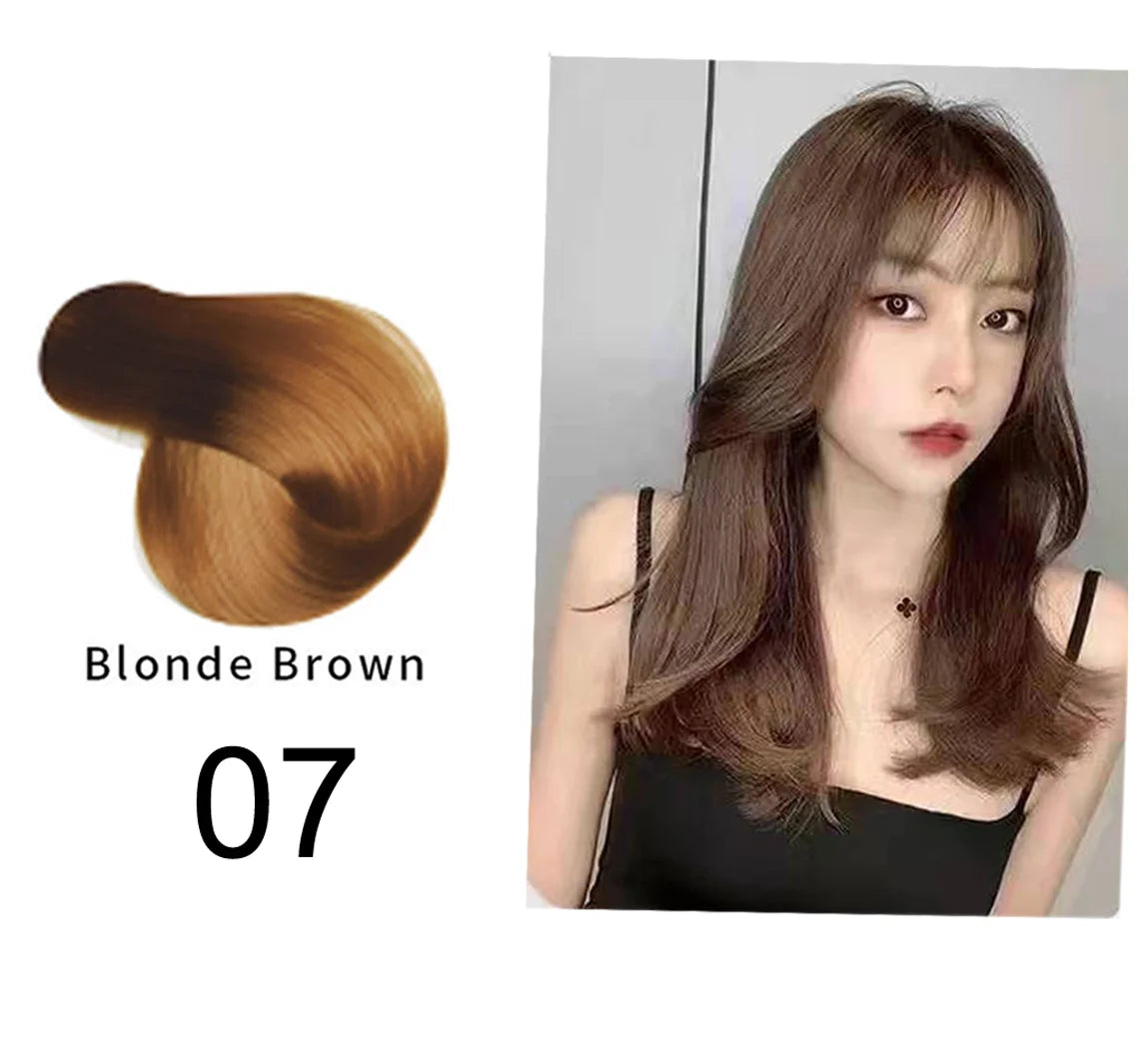 Organic Brown Hair Color Shampoo - Permanent Long-Lasting Dye for Women - ZOOMNSTORE