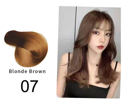 Organic Brown Hair Color Shampoo - Permanent Long-Lasting Dye for Women - ZOOMNSTORE