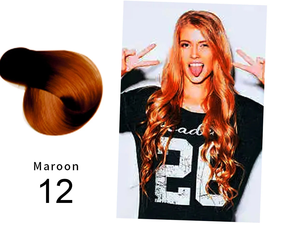 Organic Brown Hair Color Shampoo - Permanent Long-Lasting Dye for Women - ZOOMNSTORE