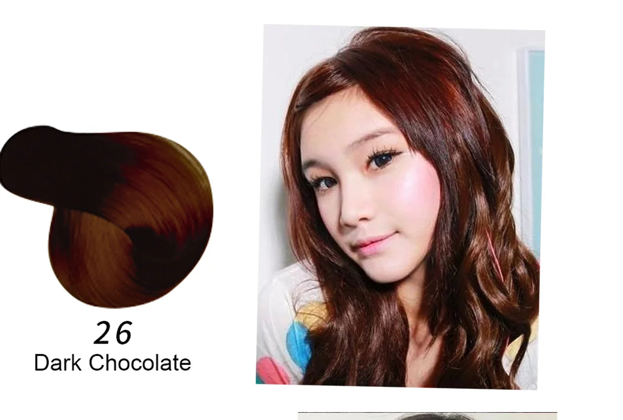 Organic Brown Hair Color Shampoo - Permanent Long-Lasting Dye for Women - ZOOMNSTORE