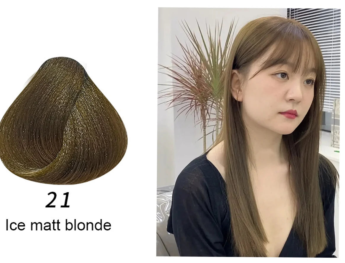 Organic Brown Hair Color Shampoo - Permanent Long-Lasting Dye for Women - ZOOMNSTORE