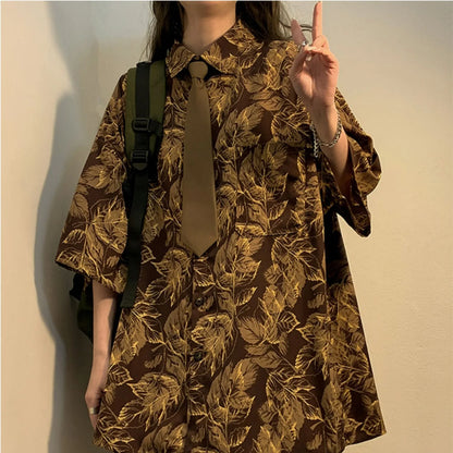 Brown Necktie - Trendy Solid Tie for College Students and Lazy-tie Uniforms - ZOOMNSTORE