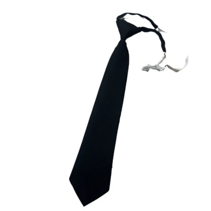 Brown Necktie - Trendy Solid Tie for College Students and Lazy-tie Uniforms - ZOOMNSTORE