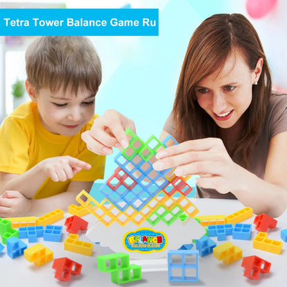 Building Block Toy - Stacked Tetra Tower Game | Balance Tower Toy for Kids Party - ZOOMNSTORE