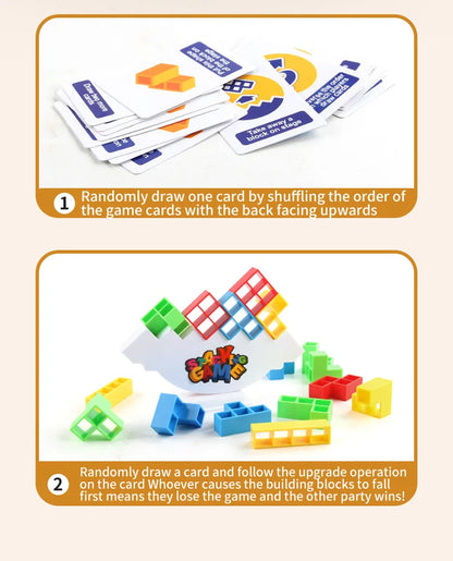 Building Block Toy - Stacked Tetra Tower Game | Balance Tower Toy for Kids Party - ZOOMNSTORE