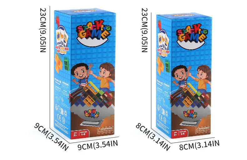 Building Block Toy - Stacked Tetra Tower Game | Balance Tower Toy for Kids Party - ZOOMNSTORE