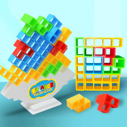 Building Block Toy - Stacked Tetra Tower Game | Balance Tower Toy for Kids Party - ZOOMNSTORE