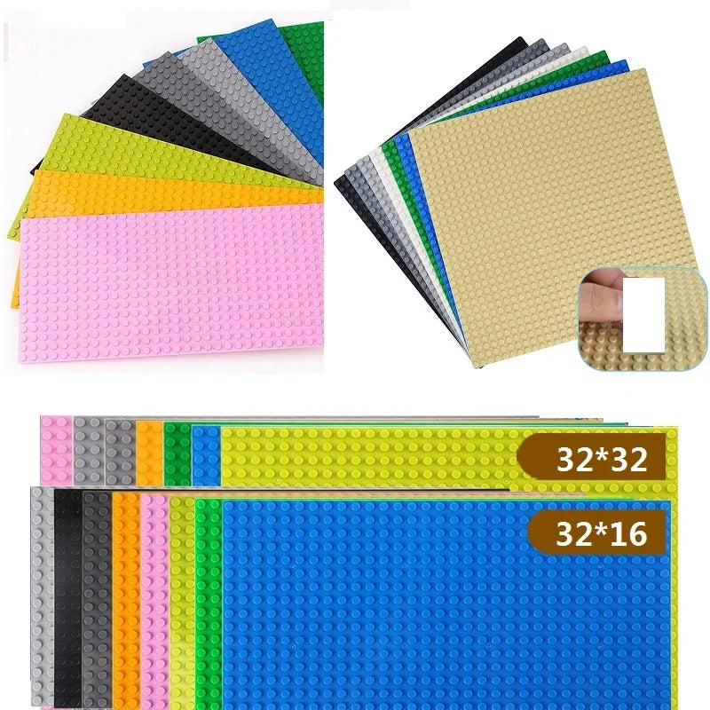 Building Blocks Baseplate Double Sided 32x32 Dots - Classic Brick Accessories for Kids - ZOOMNSTORE