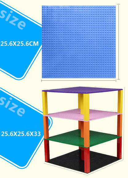 Building Blocks Baseplate Double Sided 32x32 Dots - Classic Brick Accessories for Kids - ZOOMNSTORE