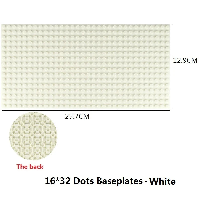 Building Blocks Baseplate Double Sided 32x32 Dots - Classic Brick Accessories for Kids - ZOOMNSTORE