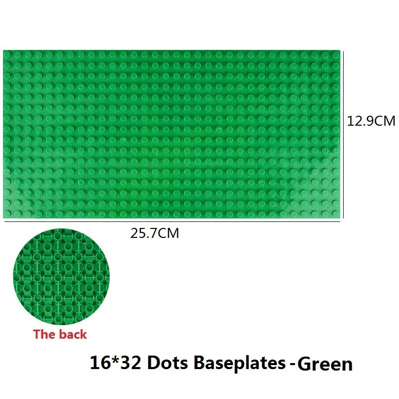 Building Blocks Baseplate Double Sided 32x32 Dots - Classic Brick Accessories for Kids - ZOOMNSTORE