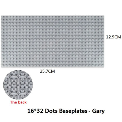 Building Blocks Baseplate Double Sided 32x32 Dots - Classic Brick Accessories for Kids - ZOOMNSTORE