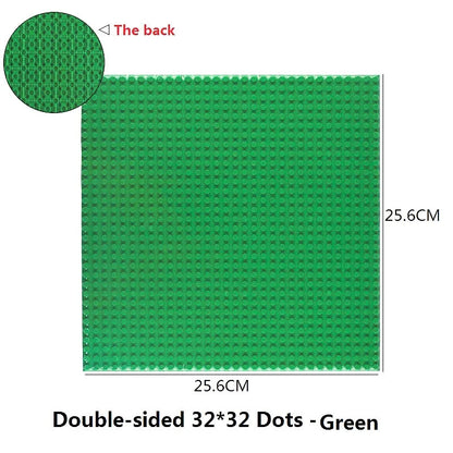 Building Blocks Baseplate Double Sided 32x32 Dots - Classic Brick Accessories for Kids - ZOOMNSTORE