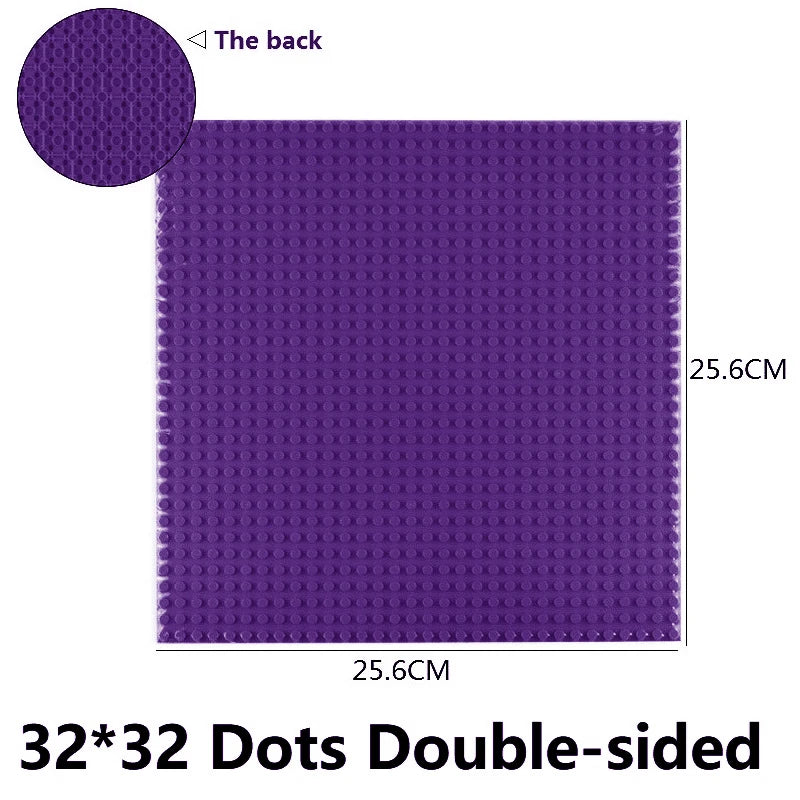 Building Blocks Baseplate Double Sided 32x32 Dots - Classic Brick Accessories for Kids - ZOOMNSTORE