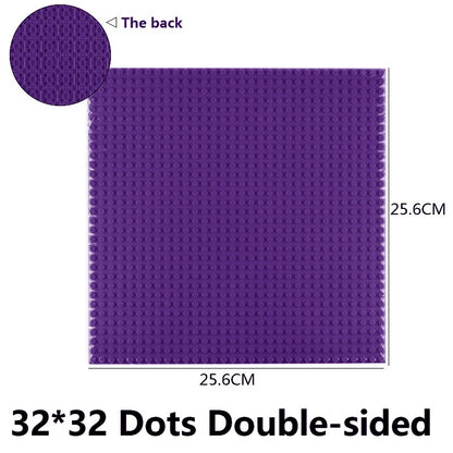 Building Blocks Baseplate Double Sided 32x32 Dots - Classic Brick Accessories for Kids - ZOOMNSTORE