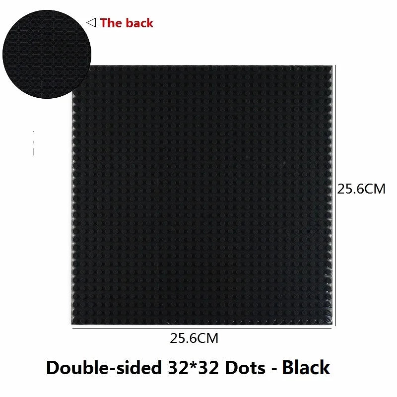 Building Blocks Baseplate Double Sided 32x32 Dots - Classic Brick Accessories for Kids - ZOOMNSTORE