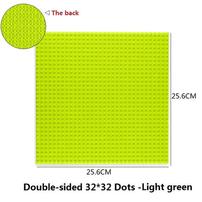 Building Blocks Baseplate Double Sided 32x32 Dots - Classic Brick Accessories for Kids - ZOOMNSTORE