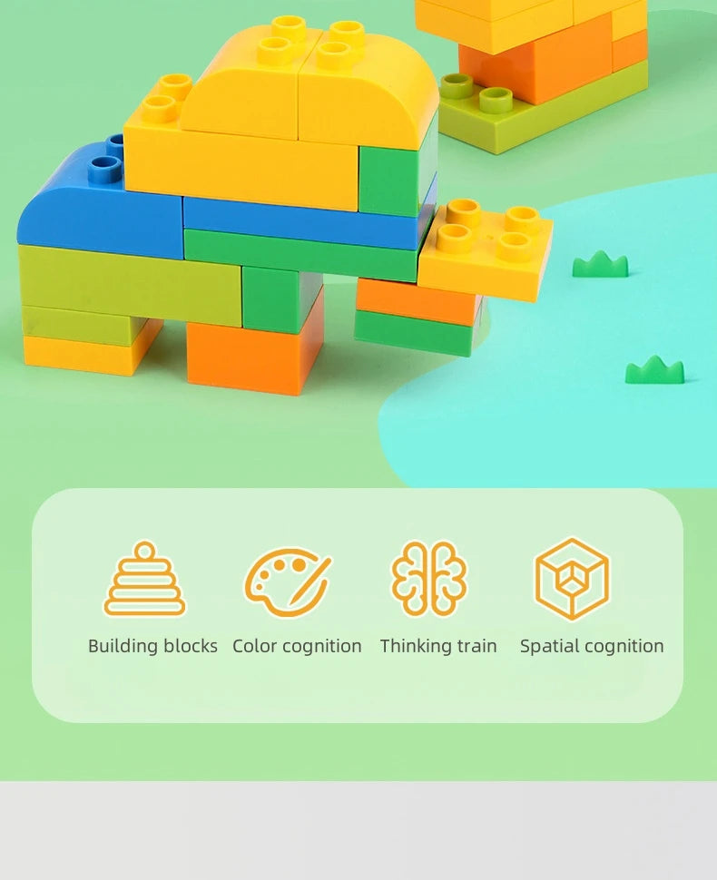 Building Blocks Set - 240pcs Construction Toy for Kids | Colorful ABS Plastic Bricks - ZOOMNSTORE