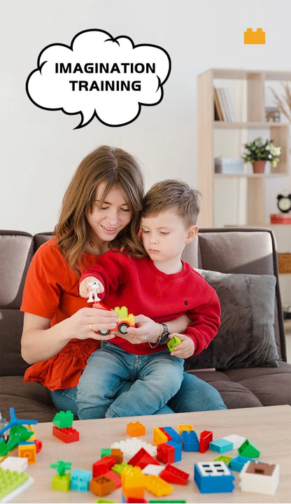 Building Blocks Set - 240pcs Construction Toy for Kids | Colorful ABS Plastic Bricks - ZOOMNSTORE