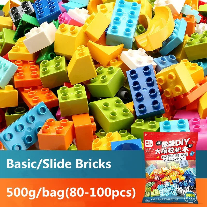 Building Blocks Set - Creative Colorful Kids Educational Toy Compatible With Duplo - ZOOMNSTORE