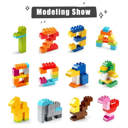 Building Blocks Set - Creative Colorful Kids Educational Toy Compatible With Duplo - ZOOMNSTORE