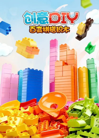 Building Blocks Set - Creative Colorful Kids Educational Toy Compatible With Duplo - ZOOMNSTORE