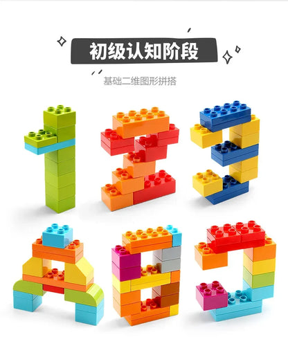 Building Blocks Set - Creative Colorful Kids Educational Toy Compatible With Duplo - ZOOMNSTORE