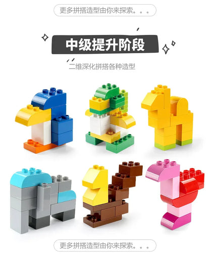 Building Blocks Set - Creative Colorful Kids Educational Toy Compatible With Duplo - ZOOMNSTORE