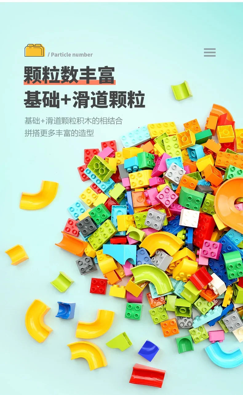 Building Blocks Set - Creative Colorful Kids Educational Toy Compatible With Duplo - ZOOMNSTORE